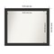 Corvino Black Non-Beveled Custom Framed Bathroom Vanity Wall Mirror